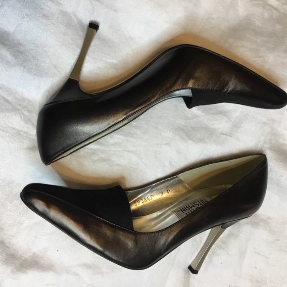 Timothy Hitsman 9M Bronze Sexy Stiletto Heel Pumps - Picture 3 of 8